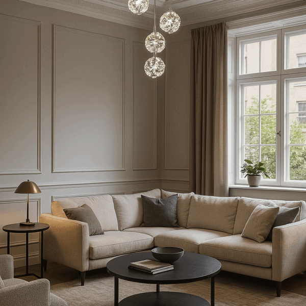 Armani Zarif Düşüş | 4’lü Spiral Kristal Avize