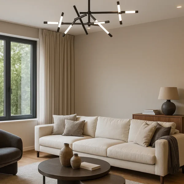 Karen Siyahın Gücü: Modern Asimetrik LED Avize