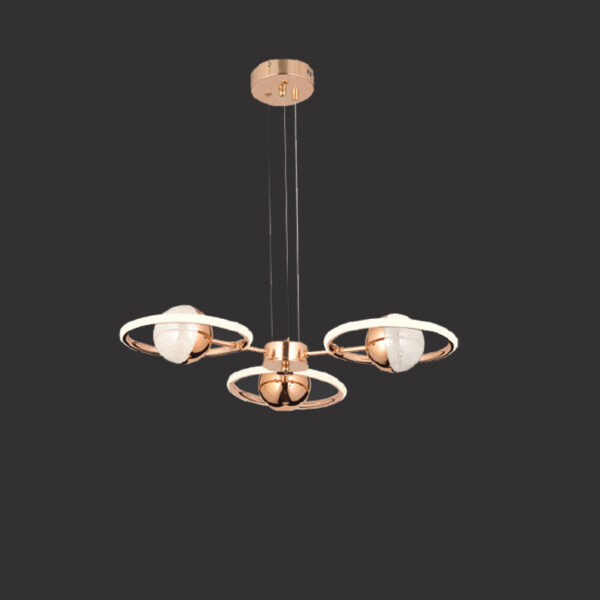 Hector Gökyüzünden İlhamla | Rose Gold 3'lü LED Gezegen Formlu Avize