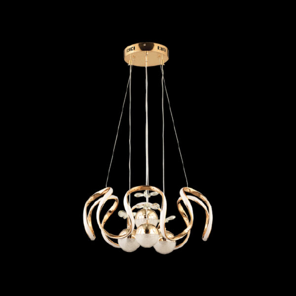 Şimşek Zamansız Işıltı | Krom Modern LED Sarkıt Avize