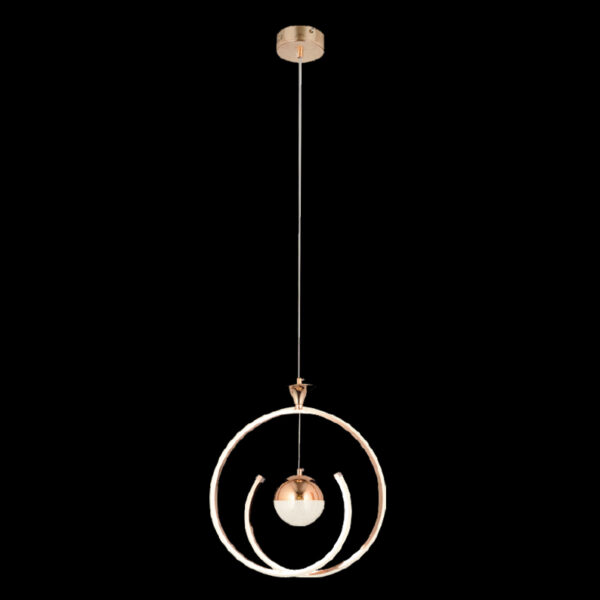 Lodos Modern Zarafet | Rose Gold LED Tekli Avize