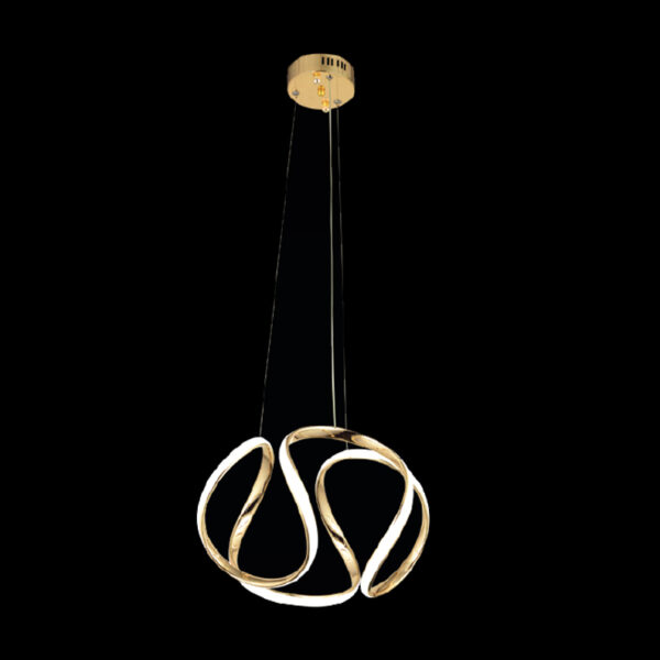 Serpil Altın Dalgalar | Organik Formlu LED Sarkıt Avize