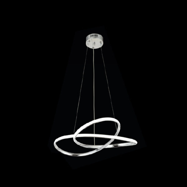 Serpil İkili Denge | Modern Krom LED Sarkıt Avize