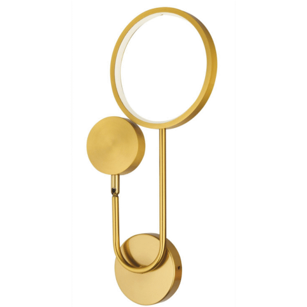 Arvin Orbita Gold LED Aplik – Modern Yuvarlak Duvar Lambası