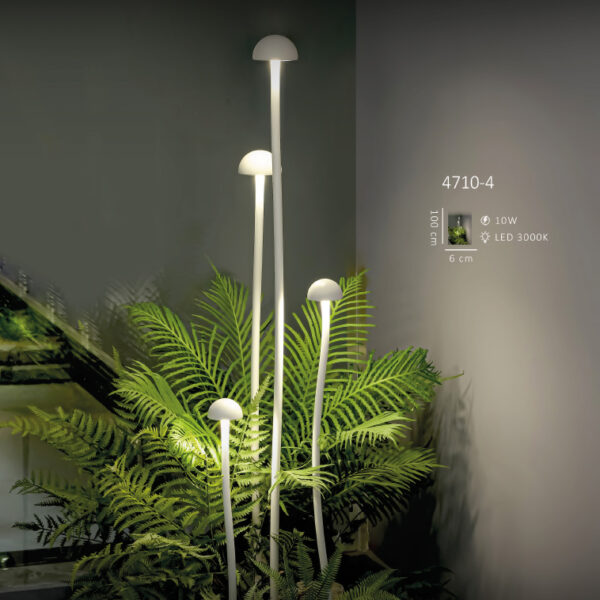 Mantar Formlu Uzun Gövdeli Dekoratif Aydınlatma