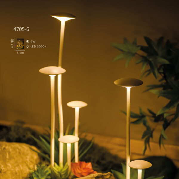 Mantar Başlıklı Dekoratif Peyzaj Aydınlatması