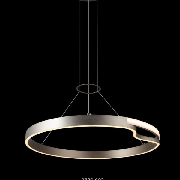 Tek Kıvrımlı Halka LED Sarkıt Aydınlatma