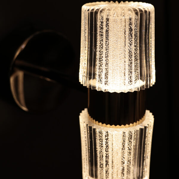 Özmen Duo Kristal Gold 3 Renk LED Aplik